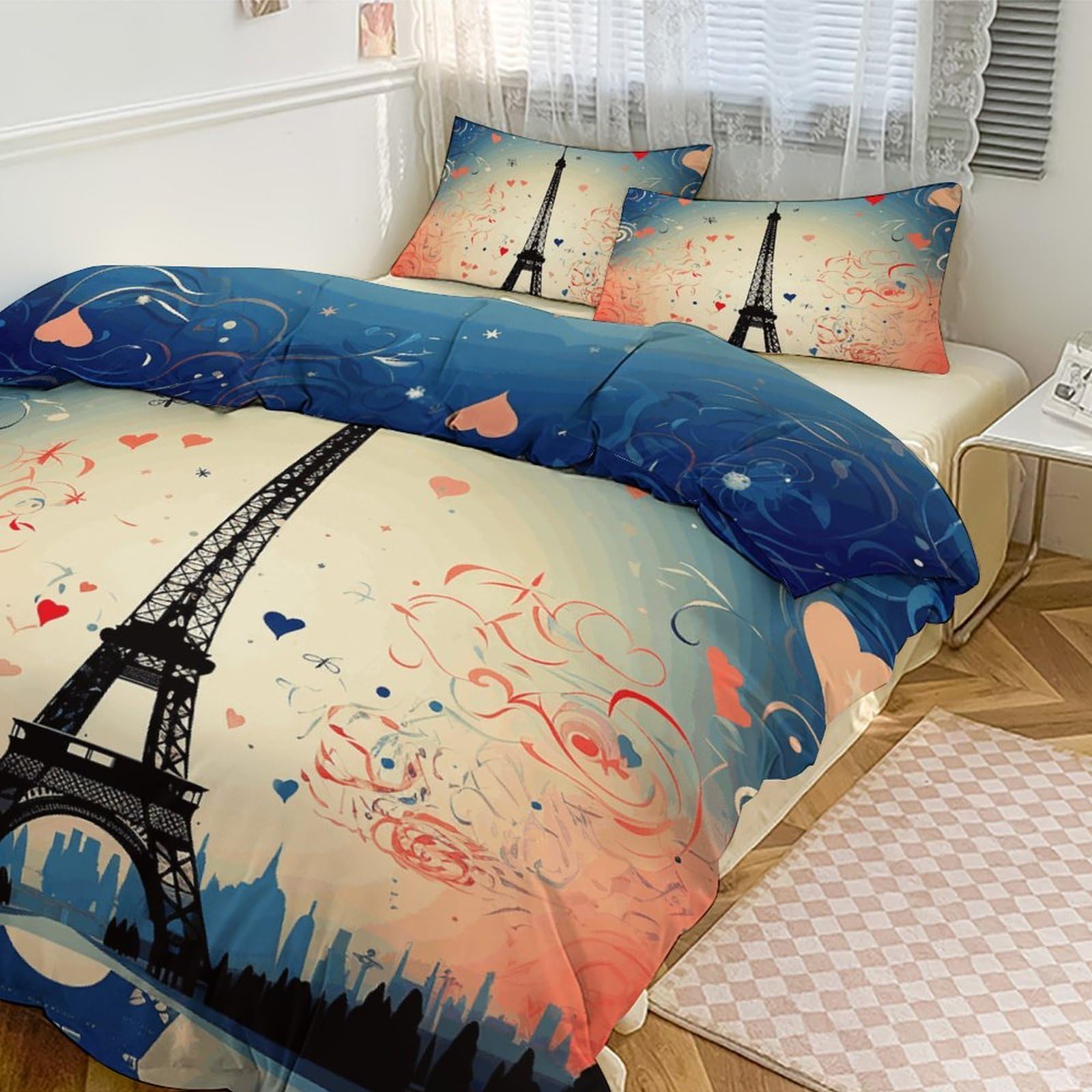 Housse de couette 3 pièces zippée pour en finir avec la couette qui glisse