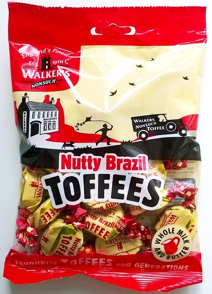 Walkers Nutty Brasile Toffees - 3 x 150gm