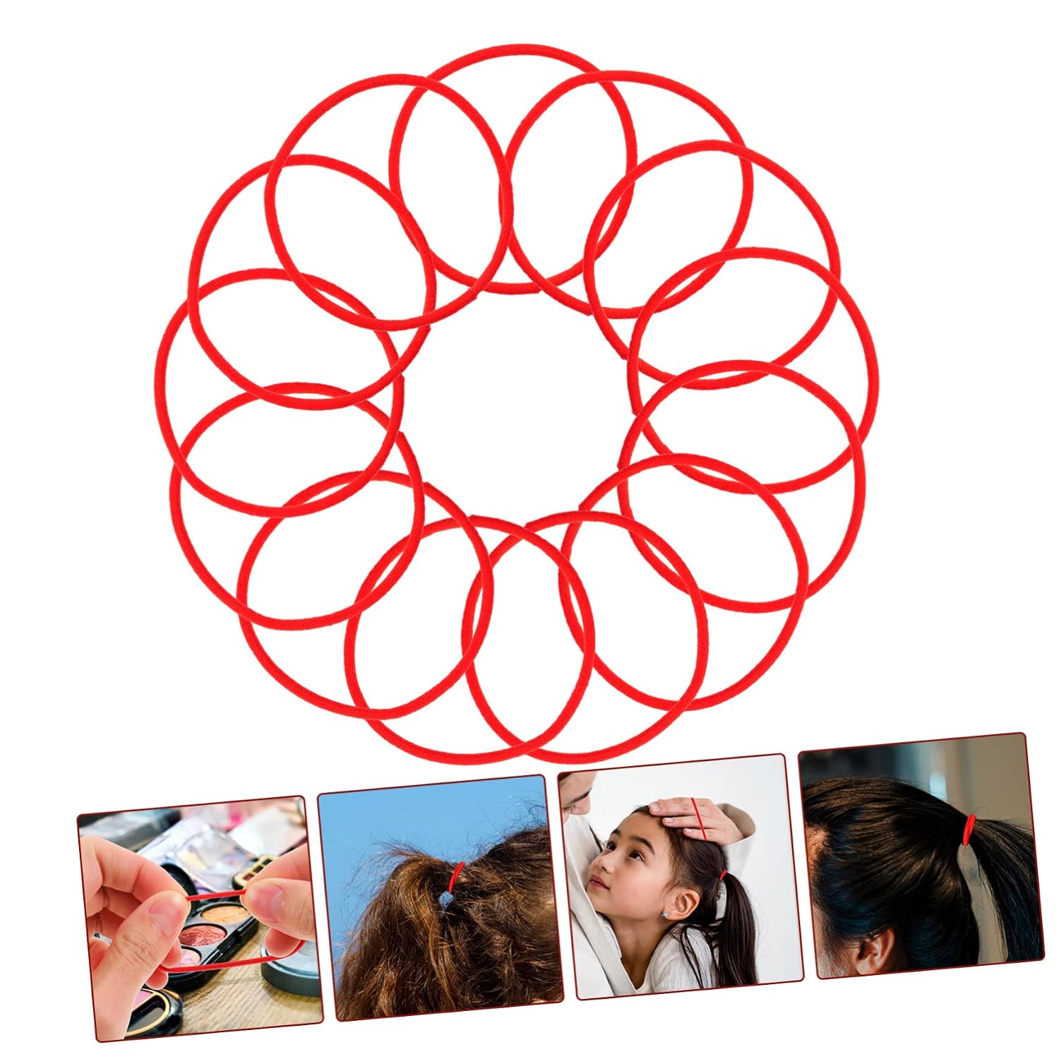 500pcs Colored Hair Ties for Boy Girl Rubber Bands No Damage Tiny Hair Bands for Toddlers and Girls for Ponytails and Daily Hairstyles