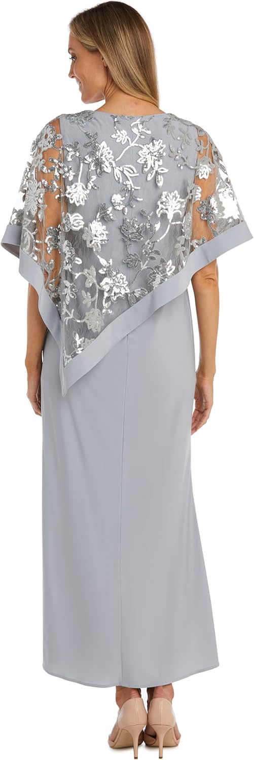 R&M Richards Womens Luna Shine Lace Gown - Image 3