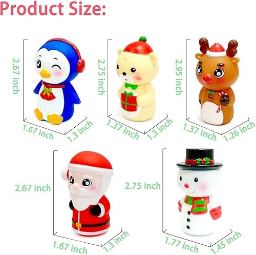Miniatura 2 de Juguetes de marionetas de dedo de Navidad para niños, marionetas de dedo para niños pequeños de 1 a 3 años, juguetes de Navidad para bebés, juguete
