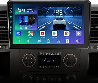 10.2" Car Radio for Chevy Silverado 2007-2013 GMC Sierra Yukon with Wireless CarPlay & Android Auto, 4G+64GB Android 13 Head Unit GPS Navigation, Plug & Play Upgrade, Voice Control