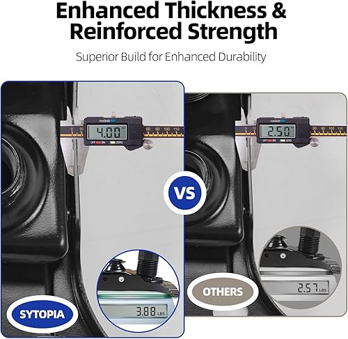 Miniatura 6 de Sytopia Piezas de repuesto para sillas de oficina resistentes de 500 libras, mecanismo de control de inclinación giratorio con orificios de montaje