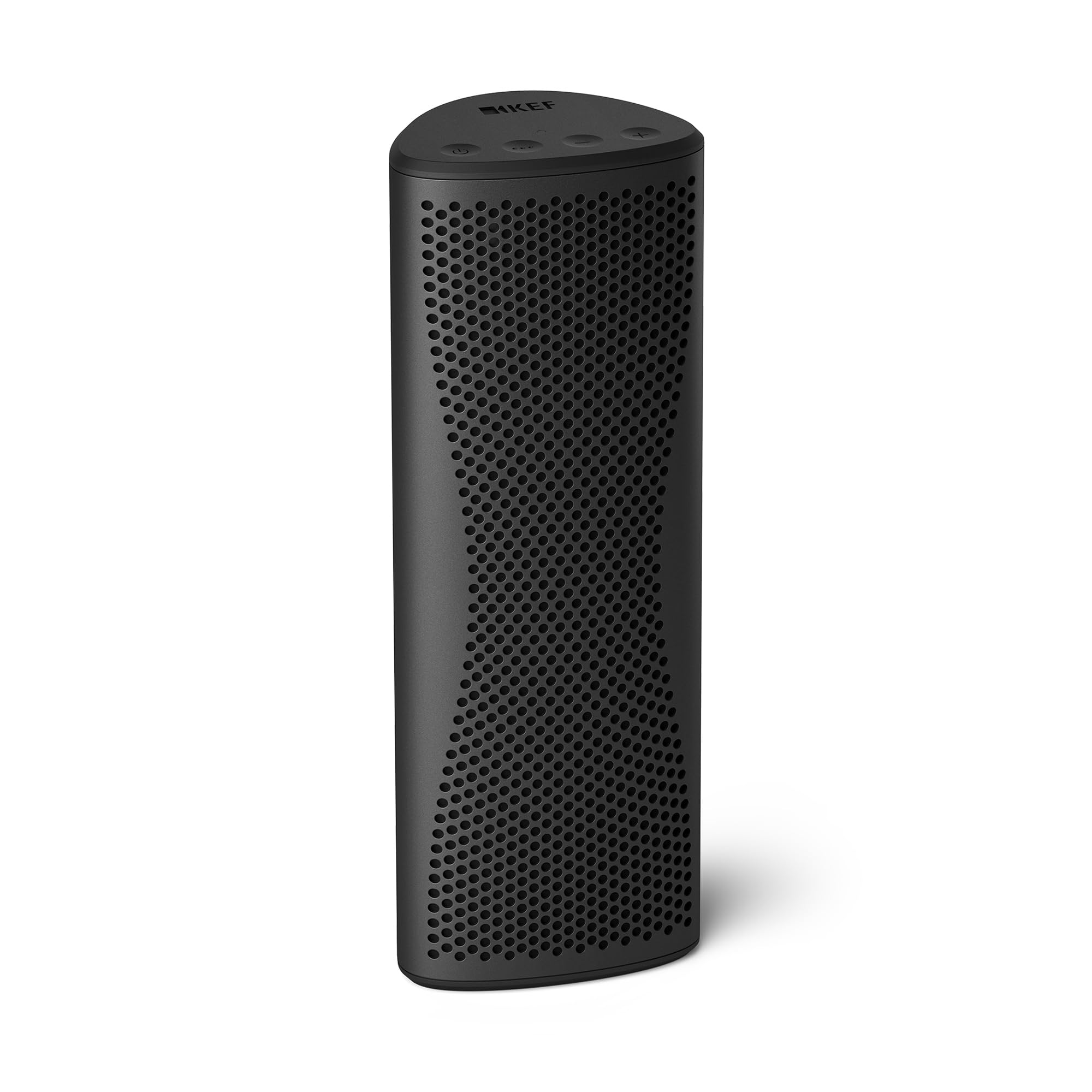 KEF Muo High-Fidelity Premium tragbarer Bluetooth-Lautsprecher, Midnight Black | Bluetooth 5.4 aptX Adaptive | USB-C | IP67 wasserdicht | 24 Std. Wiedergabezeit | für zu Hause, draußen und unterwegs