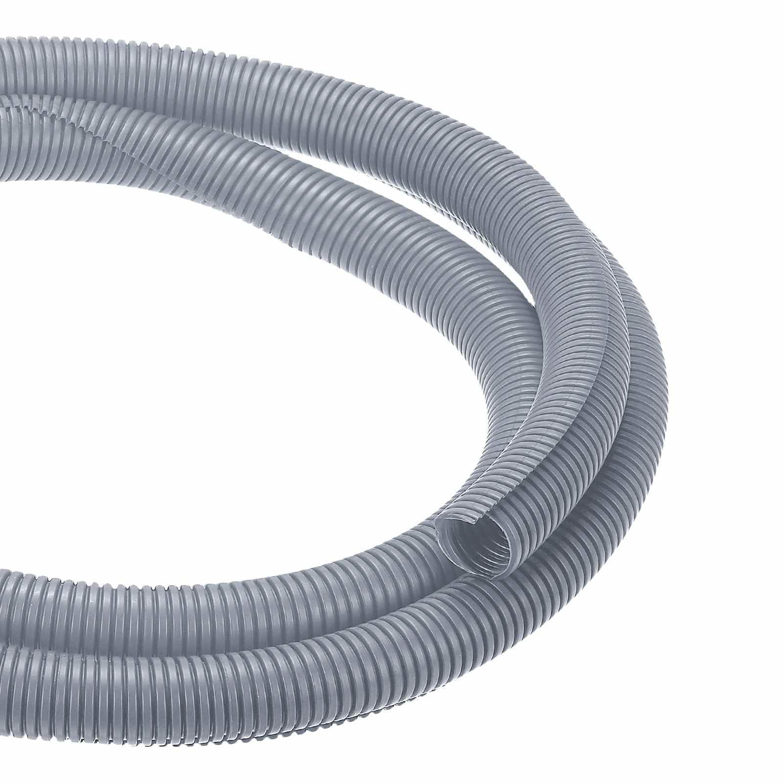 DMiotech 10ft Wire Loom Split Tubing 1 1/4 Inch, Cord Protectors from Pet Flexible Conduit Cable Management for Office Home Garden, Gray