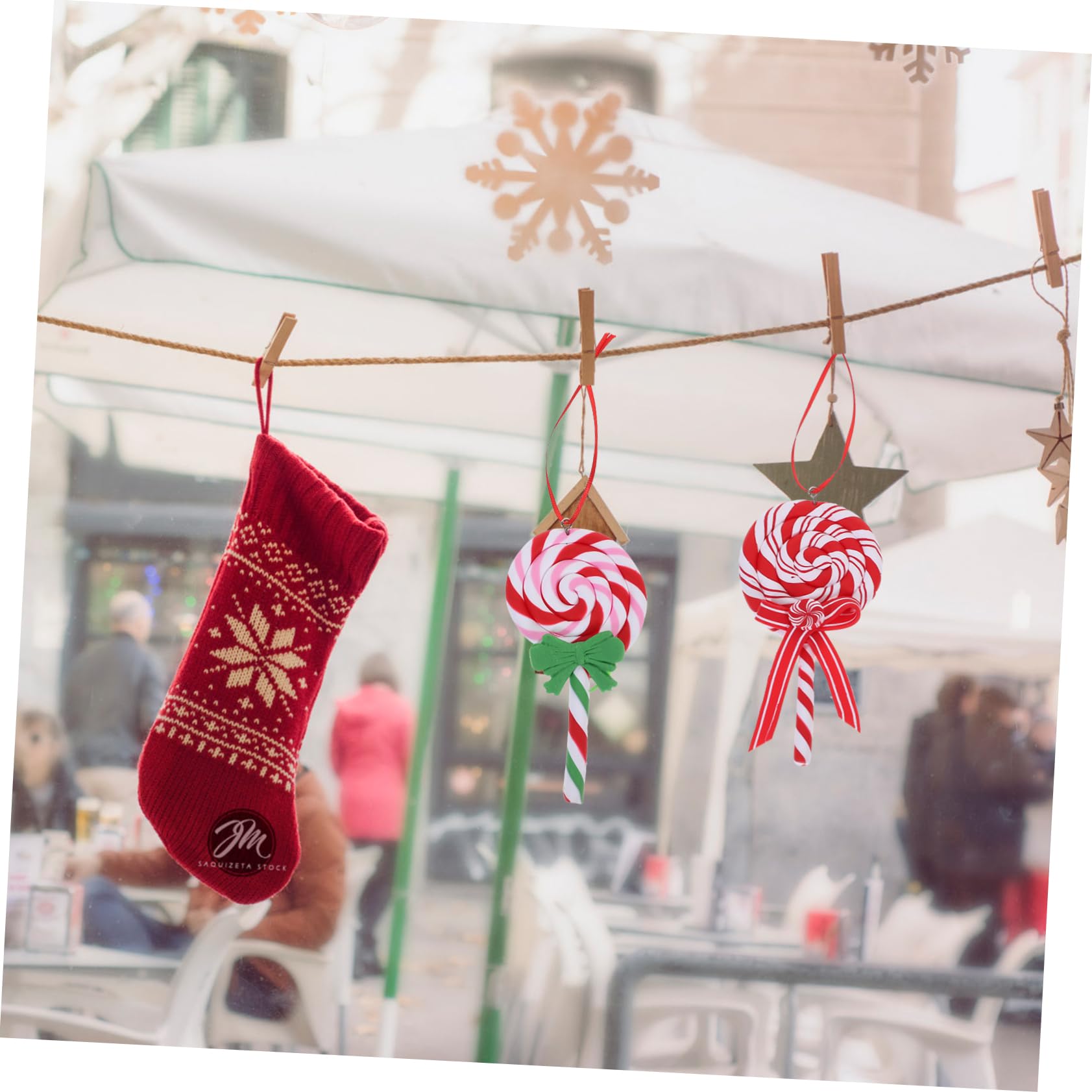 Cabilock 10 STK Weihnachtsbaum-Anhänger Zuckerstangen-Dekorationen weihnachtslutscherverzierungen weihnachtsbaumdeko weihnachtsbäume geschmückt Weihnachtssüßigkeit Weihnachtsdekorationen