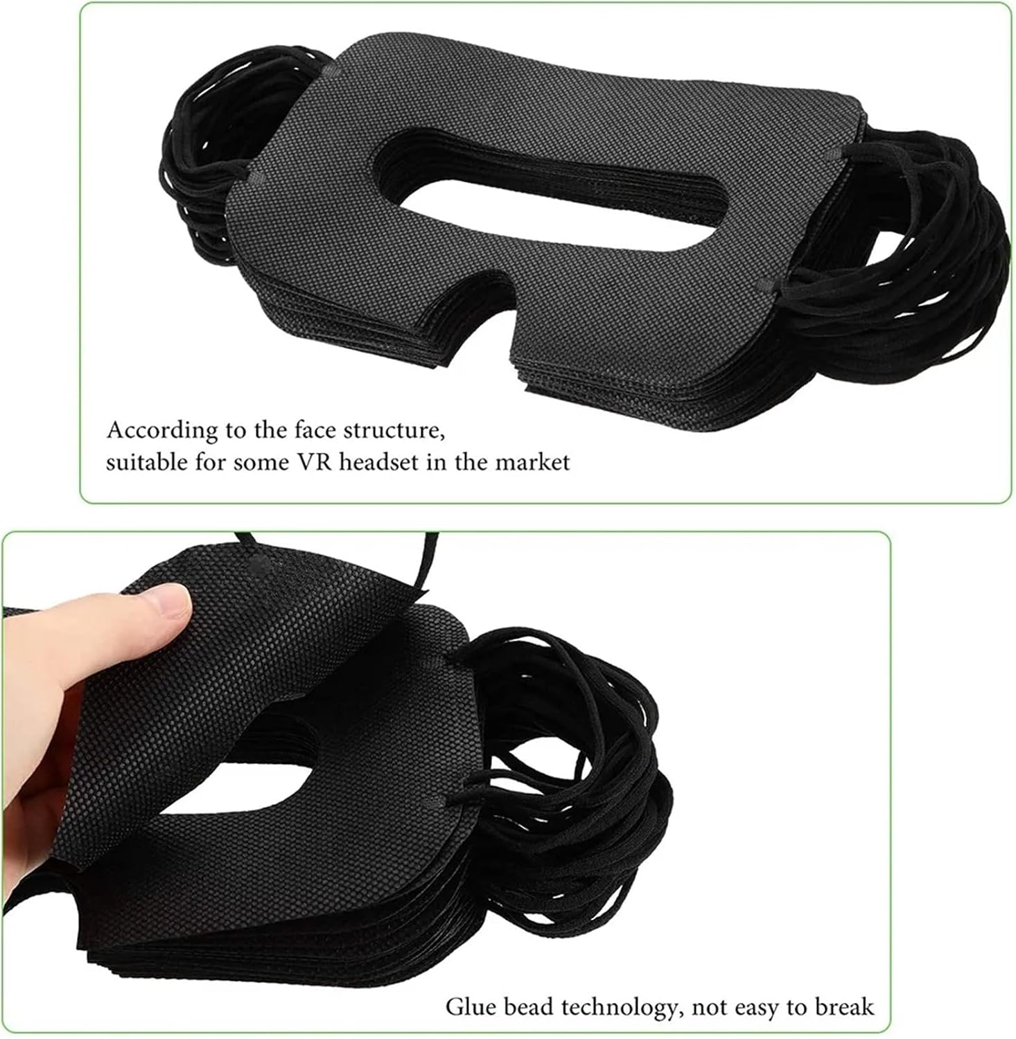 Disposable VR Mask 150 Pcs Disposable VR Mask Non-Woven Sanitary Eye Cover