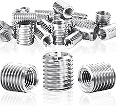 Thread Insert M8 to M5 x 10 mm, Pack of 24 Thread Adapters M8 M5, Stainless Steel Threaded Sleeve, Adapter for Screw Connections, Reducing Sleeve M8 to M5, Adapter M5 to M8, Repair, Assembly