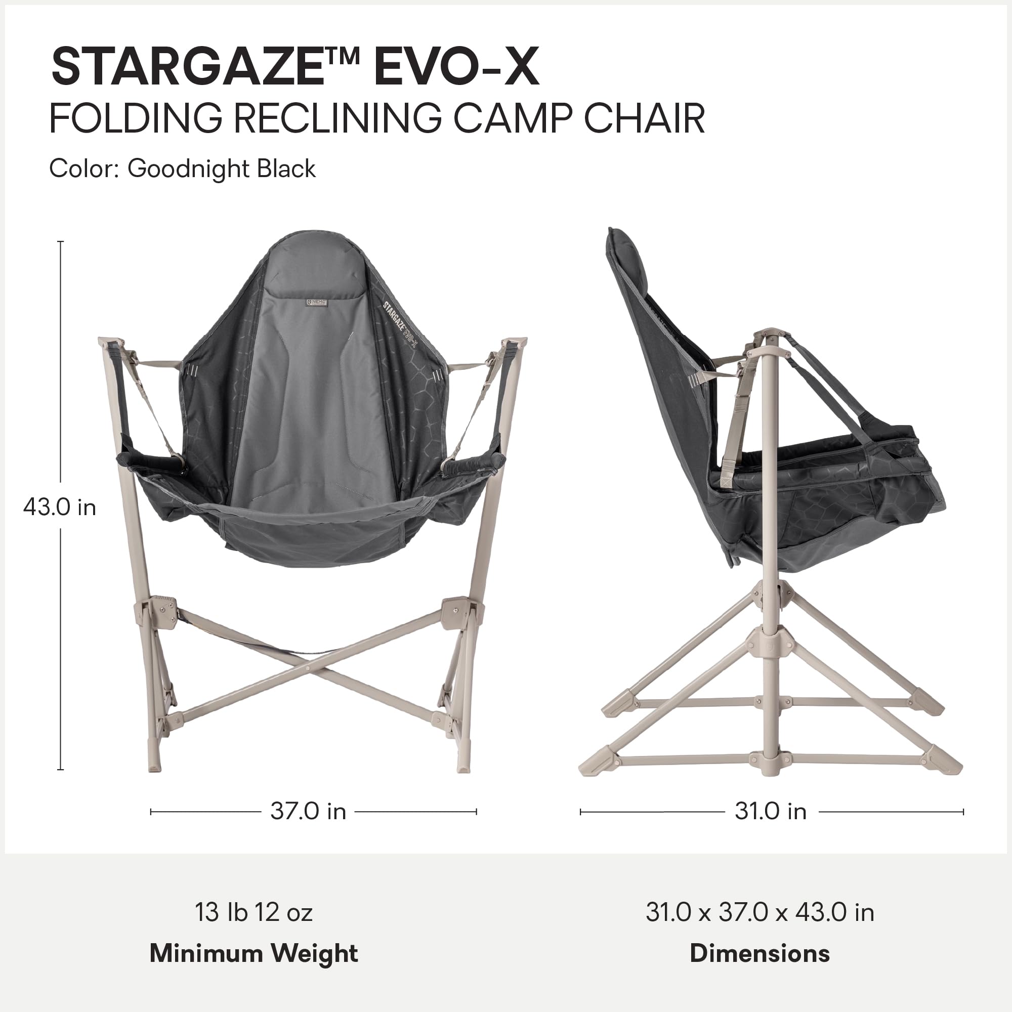 Amazon.co.jp: NEMO Stargaze EVO-X Folding Reclining Camp Chair