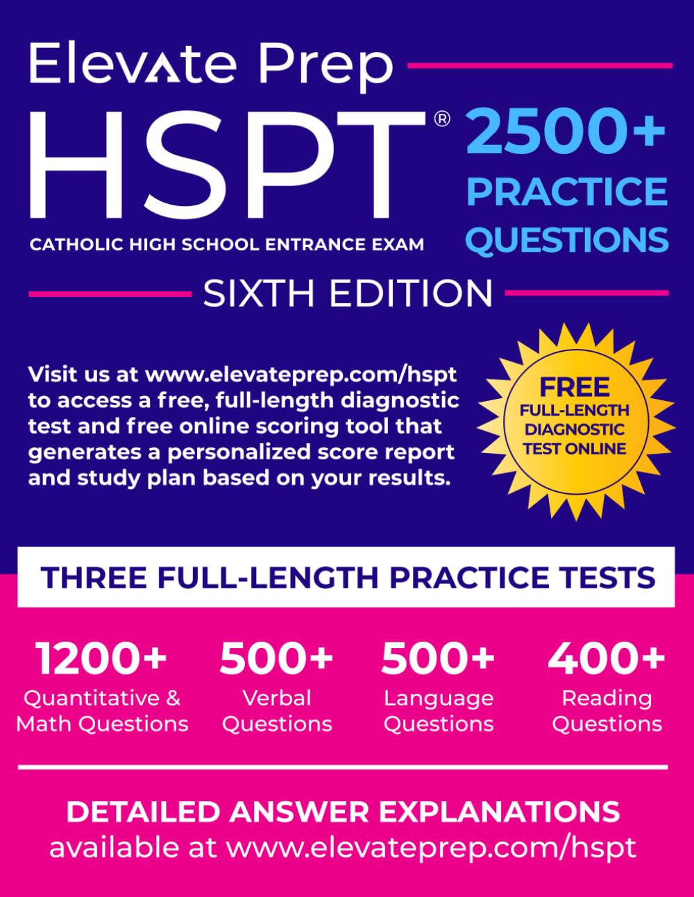 HSPT: 2500+ Practice Questions