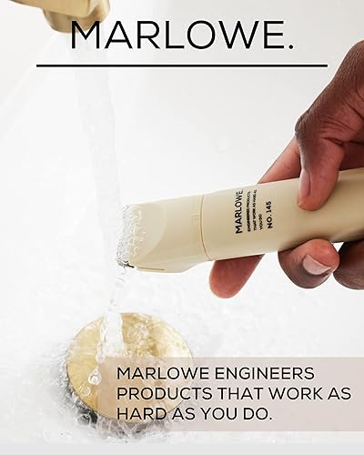 Miniatura 7 de Marlowe. No.145 - Recortadora de pelo corporal para hombres, arena del desierto, peluquero personal ligero e impermeable y cuchillas de repuesto de