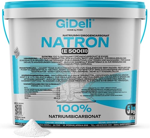GiDeli Bicarbonate de soude 5kg qualité alimentaire