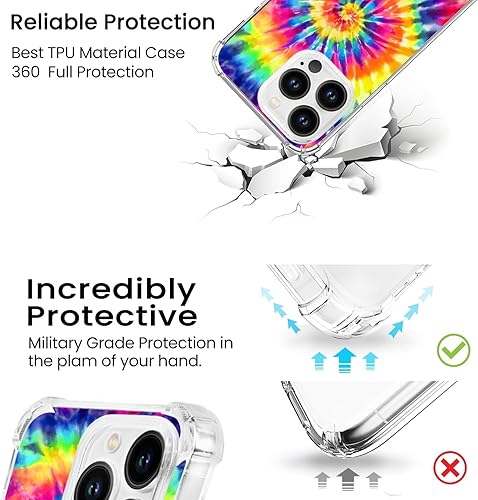 Miniatura 10 de Hi Space Funda para iPhone 15 Pro de 6.1 pulgadas 2023, diseño de mariposas azules transparentes para iPhone 15 Pro para mujeres y niñas, patrón de