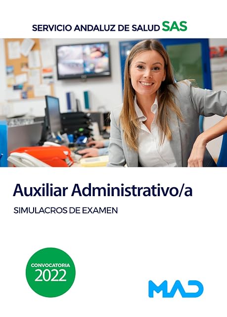 Portada de Auxiliar Administrativo/a Simulacros de Examen Servicio Andaluz de Sal