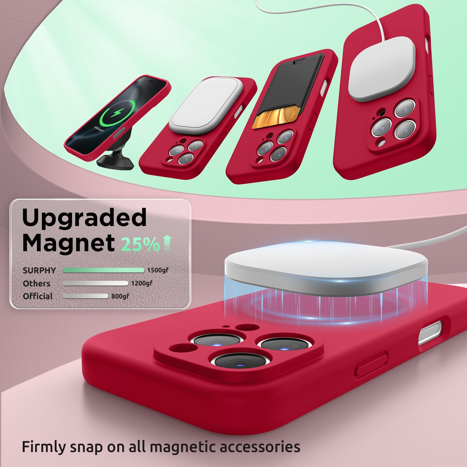 SURPHY Magnetic Design for iPhone 16 Pro Case - Image 3