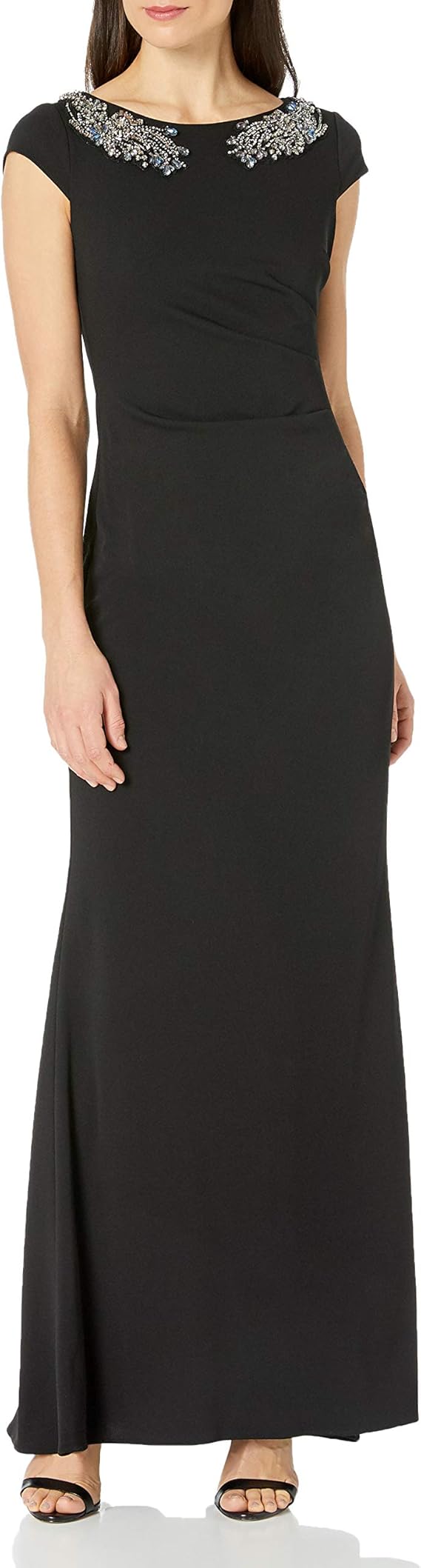 Adrianna Papell Women's Crepe Bead Dress