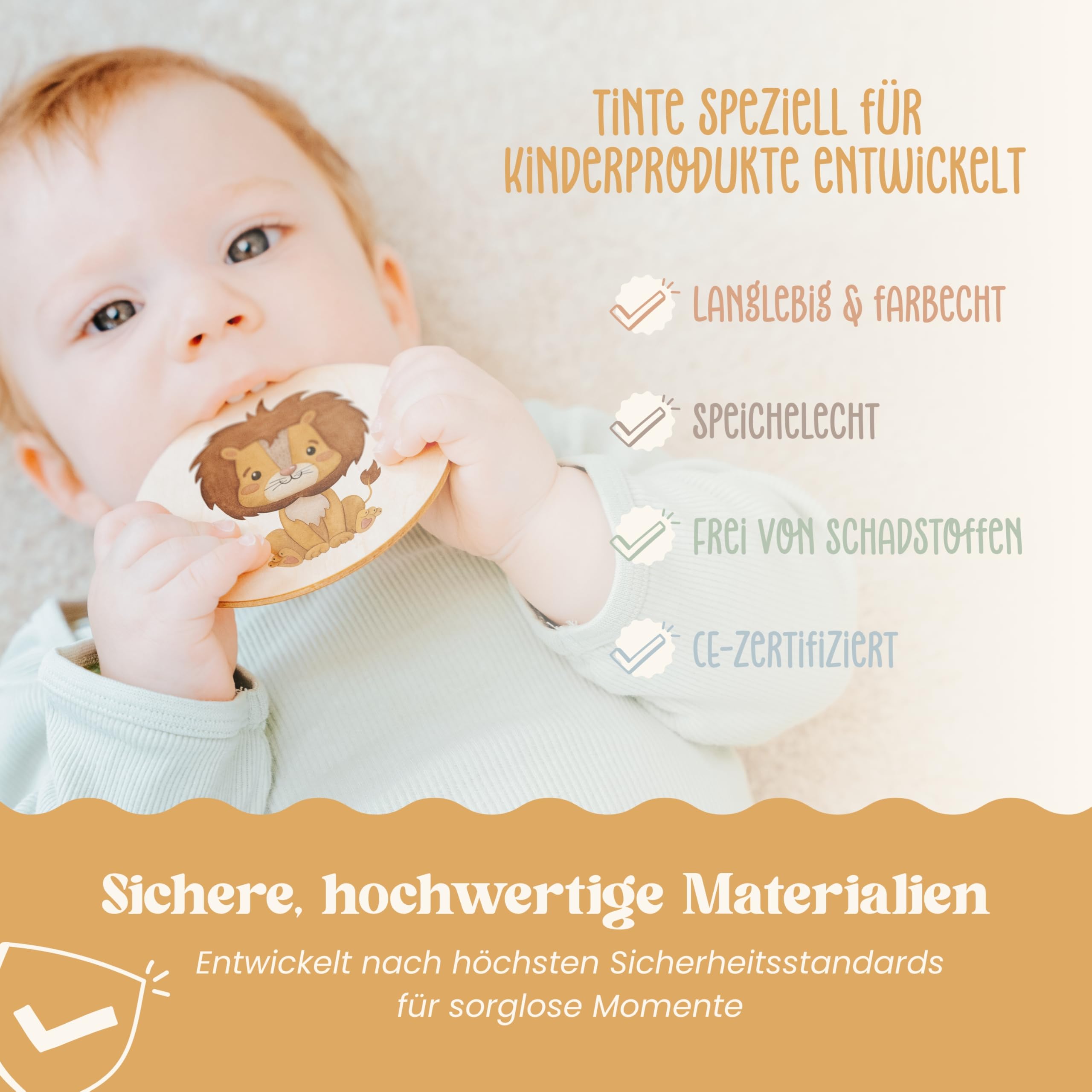 Lilletå ® Kommunionkerze Personalisiert Arche Noah H:25cm/⌀:8cm - Kerze für Junge/Mädchen - Selbst Gestalten