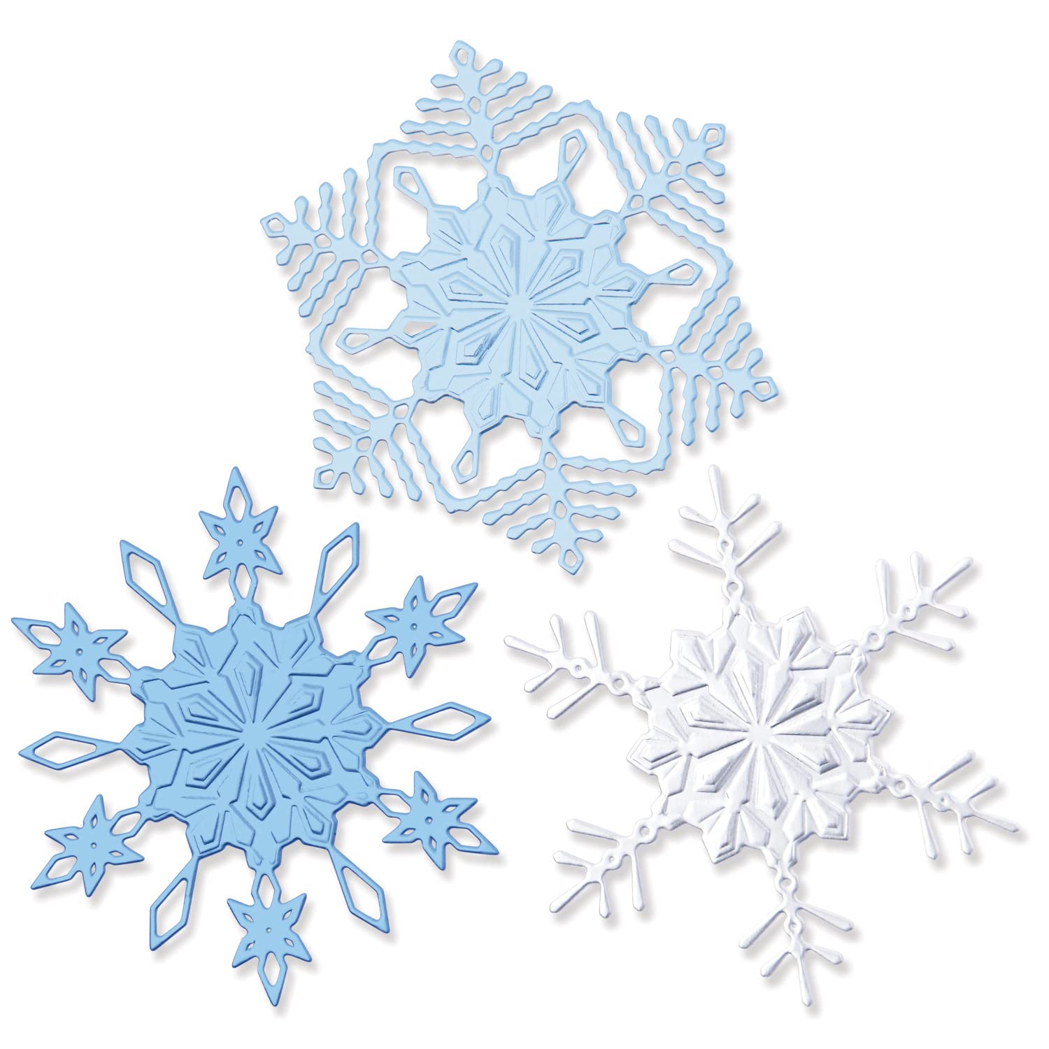 Sizzix Sizzx Switchlits Embossing Folder Winter Snowflakes by Kath Breen | 665968 | Chapter 3 2022, One Size, Multicolor