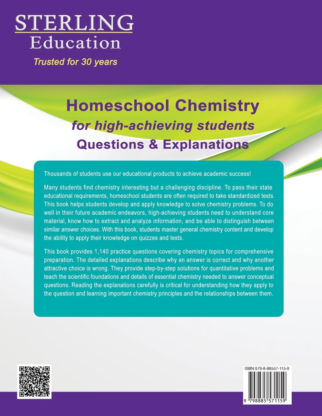 Homeschooling Chemistry for High-Achieving Students: Questions & Explanations