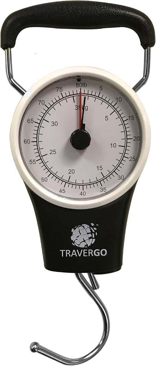 Go Green Power TR1300BK Travergo Báscula analógica con gancho, negro (TR1300BK)