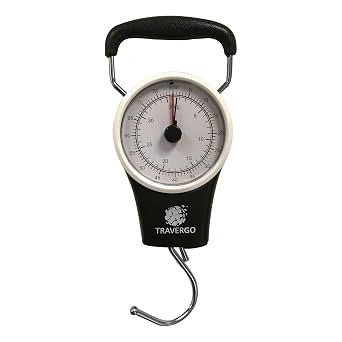 Go Green Power TR1300BK Travergo Analog Scale with Hook, Black TR1300BK