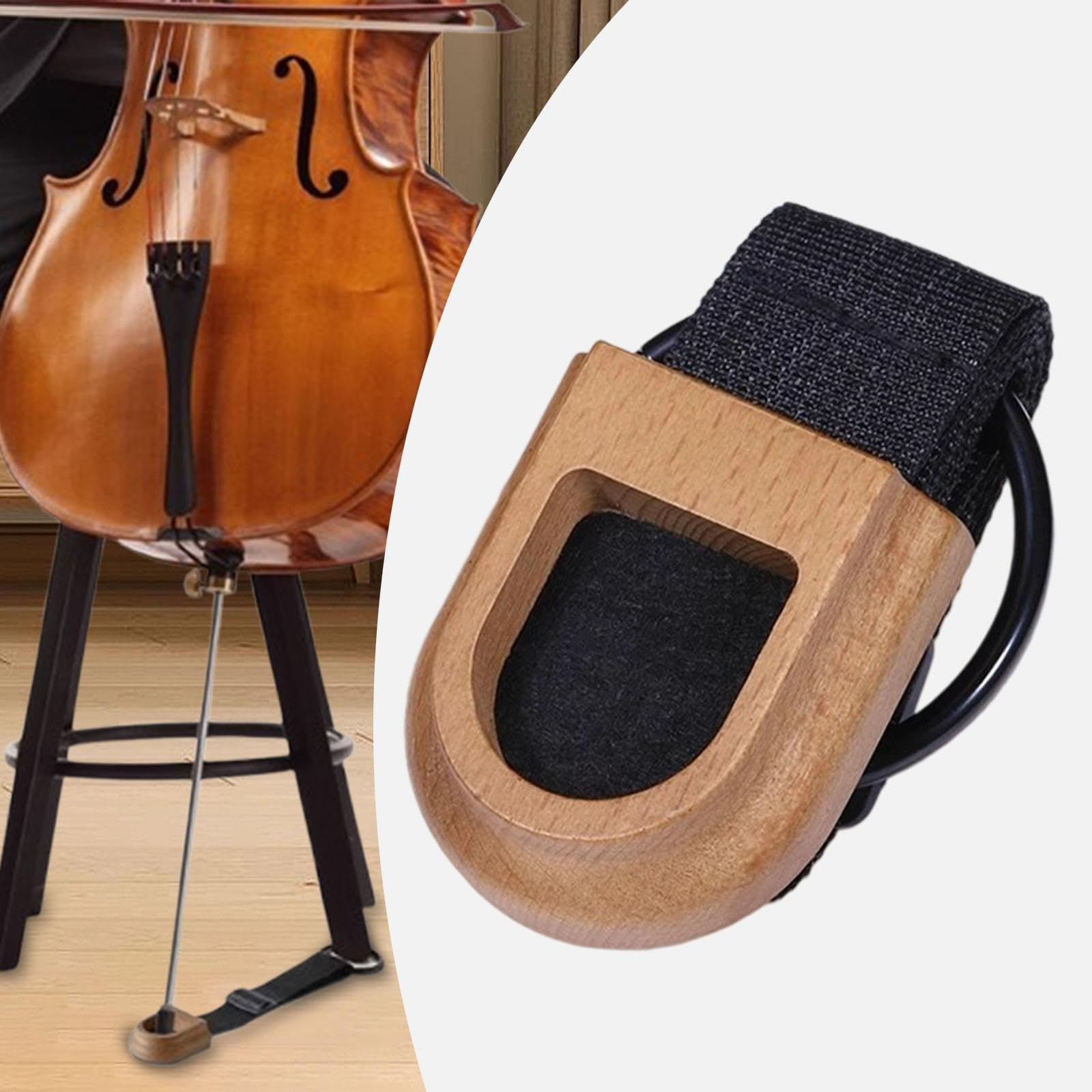 Ancrage de Pique de Violoncelle Réglable et Antidérapant, Sangle D'arrêt pour Violoncelliste