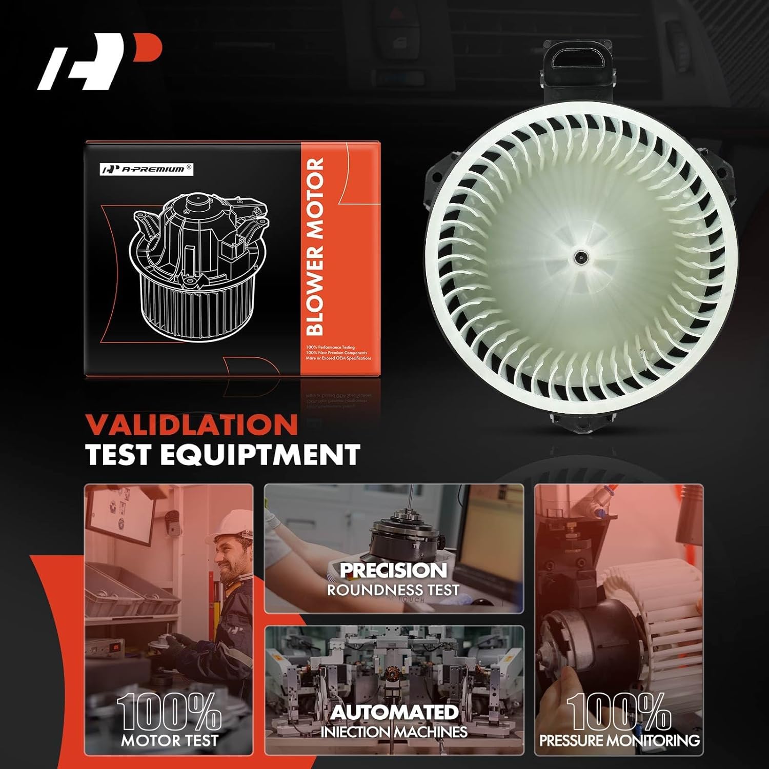 A-Premium Front HVAC Heater Blower Motor Compatible with Honda Accord Odyssey CR-V & Ford Fusion Edge & Ram 1500 2500 & Acura MDX RDX & Chrysler 200 Sebring & Lincoln MKX & Jeep Wrangler & Lexus