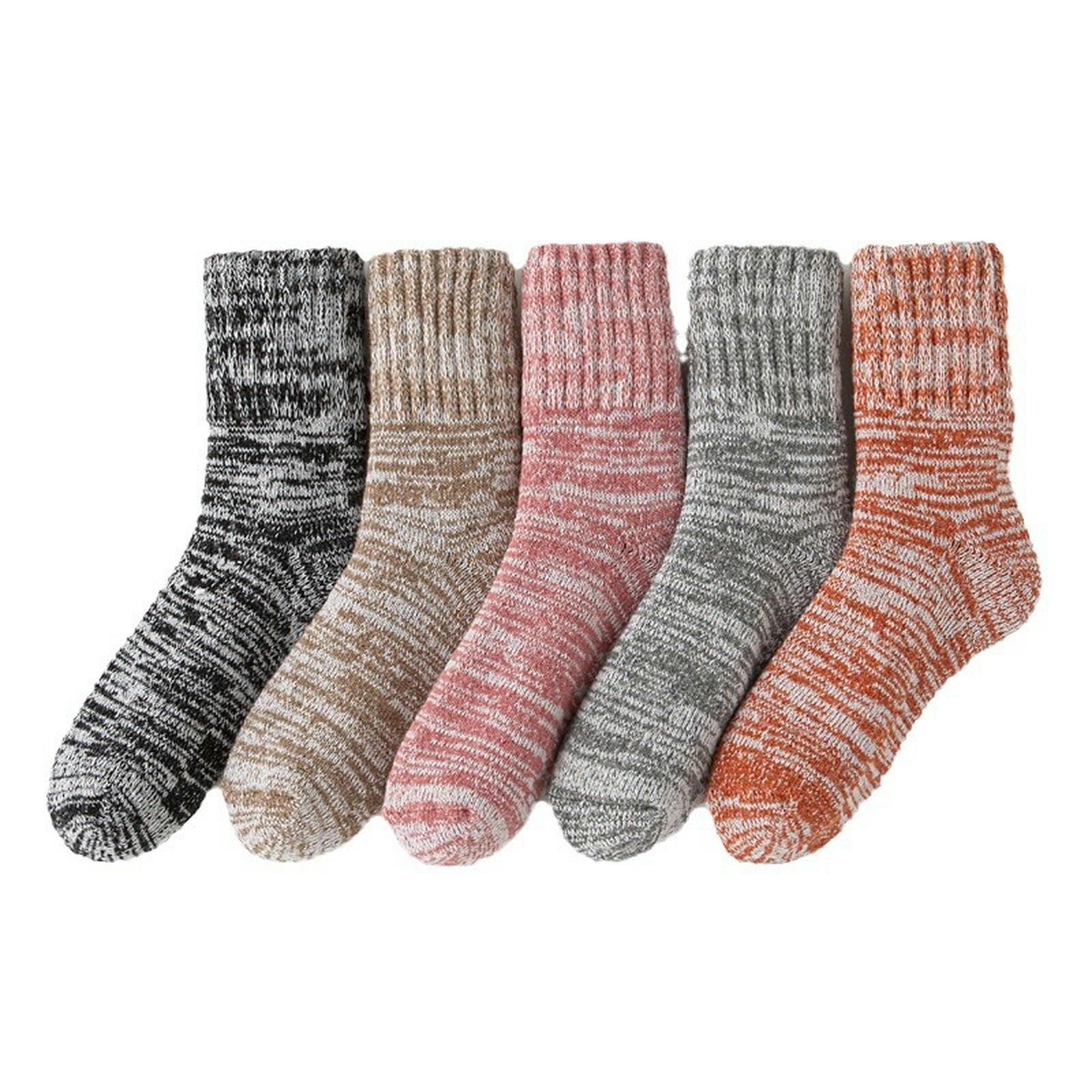 Calcetines de invierno de punto grueso ideales para el hogar y rutas con frío