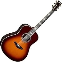 Vista 3 de Yamaha L-Series Guitarra Transacústica con Funda Rígida - Dreadnought, Sunburst Marrón