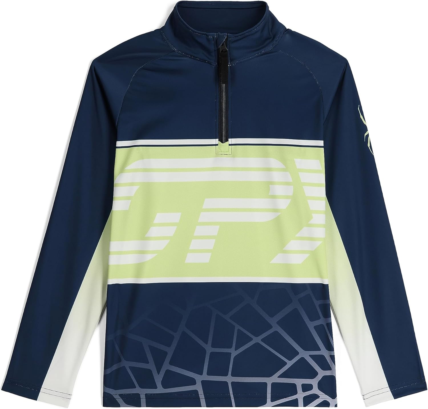 Spyder Boys' Web Half Zip T-neck