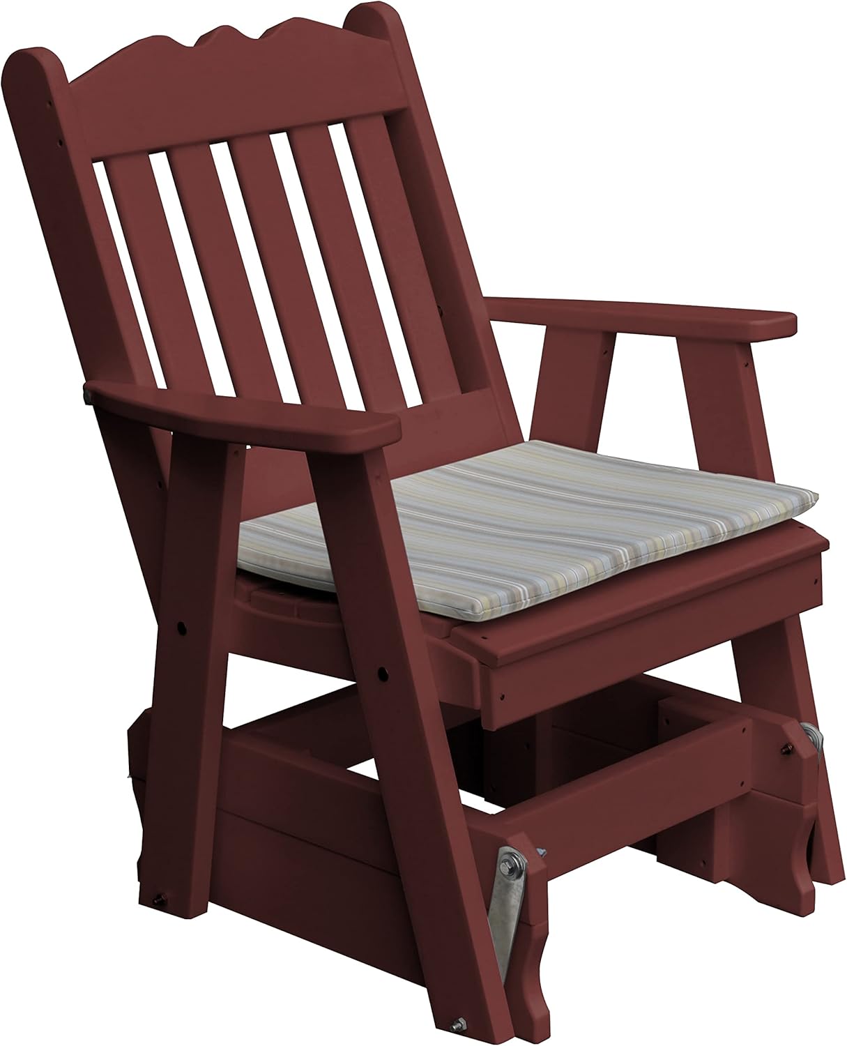 Furniture Barn USA Poly Royal English Gliding Chair, Tudor Brown