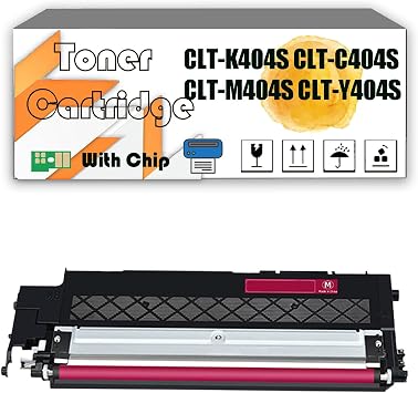 CLT-K404S CLT-C404S CLT-M404S CLT-Y404S High-Capacity Toner Cartridge Compatible for Samsung SL-C430 C430W C480 C480W C480FW C480FN Printers, High Yield 1,500 Pages Magenta*1
