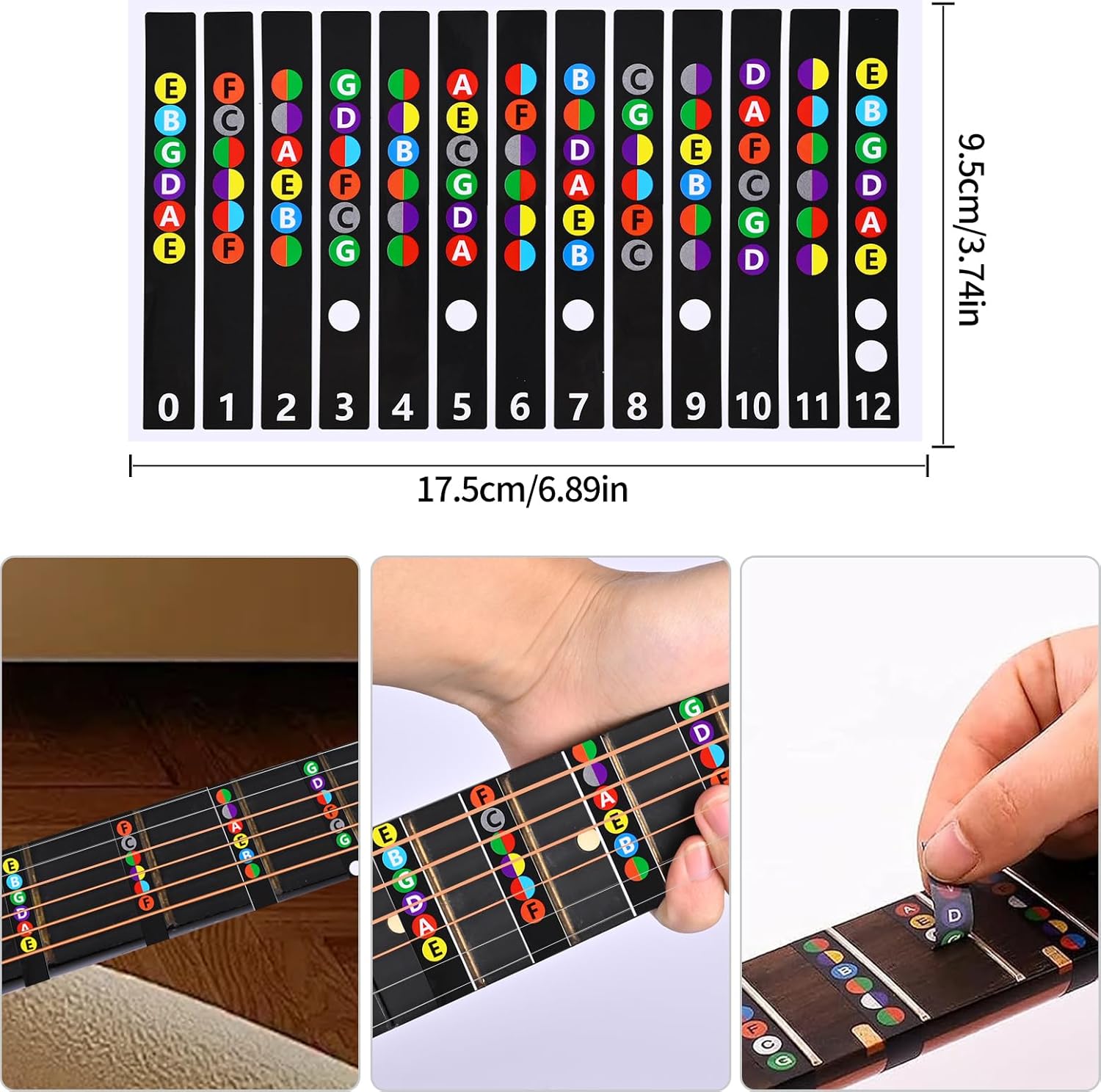 85PCS Guitar Accessories Kit, Include Acoustic Strings,Tuner,Capo,String Winder&Cutter,Picks,Bridge Pins,Nuts & Saddles,Finger Protector,Finger Picks,Fretboard Stickers for Guitar Players