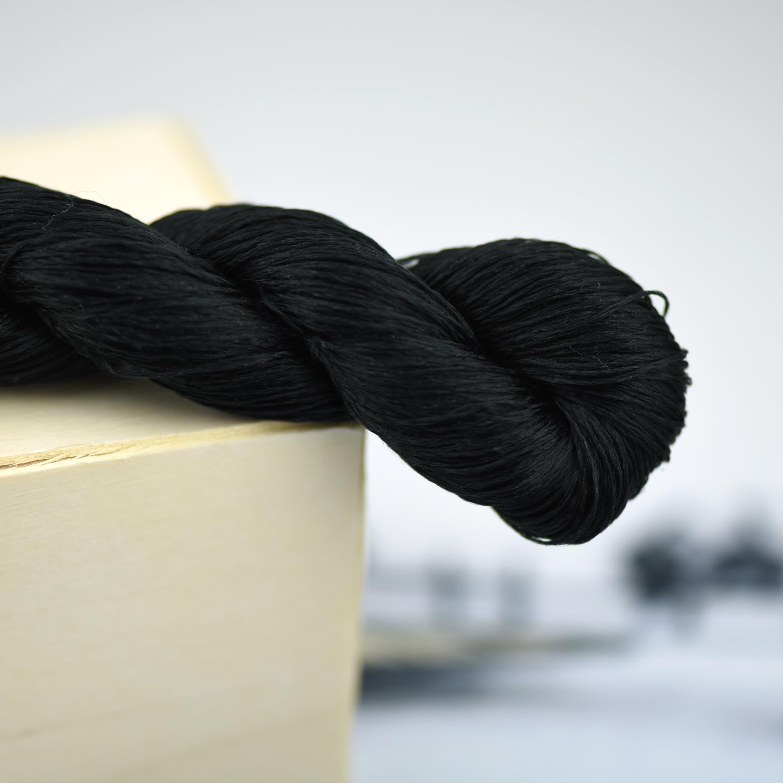 Natural 100% Mulberry Silk Thread, Handmade Embroidery Silk Thread Floss (97) (7, 110 Meters)