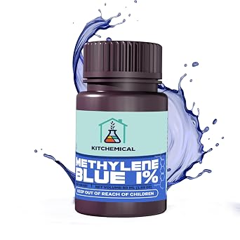 KITCHEMICLA Methylene Blue 1% Solution Lab-Grade, Formaldehyde-Free (100mL)
