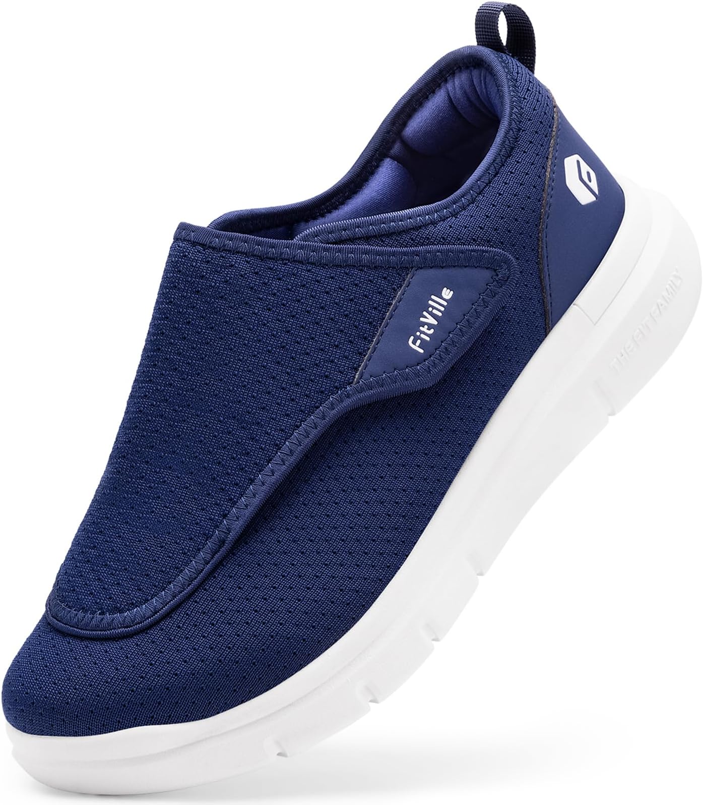 FitVille Wide Care Shoes Men's 2E 4E 6E Rehabilitation Shoes Wide Elderly Shoes Care Items Care Shoes Fall Prevention Shoes Can Be Worn with Orthotics Even with Swollen Feet Hospitalization Gentleman