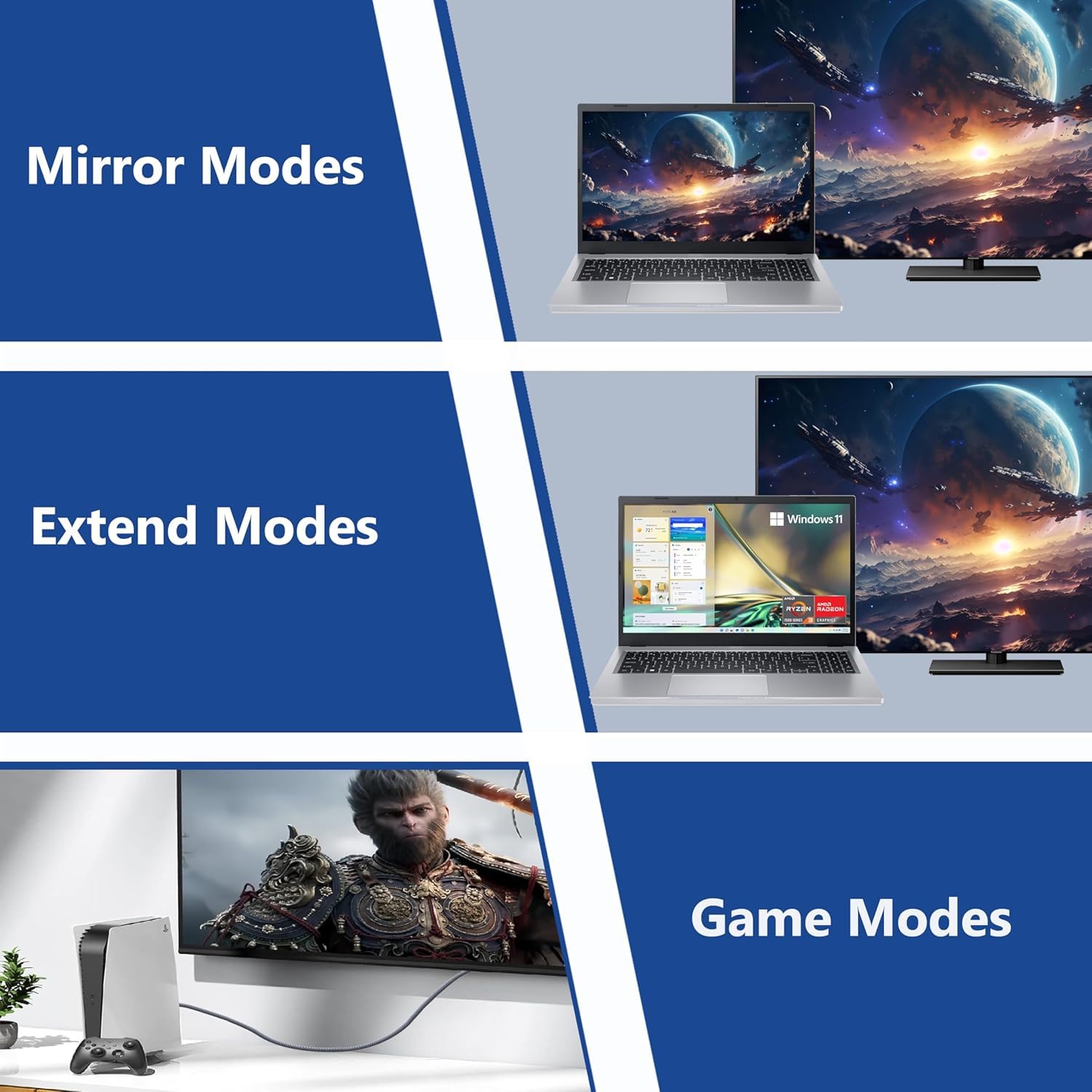 Cable HDMI 2.1 de 6.6 pies, cable HDMI blindado 8K de 6.6 pies, 48 Gbps, cable HDMI de alta velocidad para monitor de TV, 8K a 60Hz, 4K a 120Hz/165Hz, HDCP 2.2 y 2.3, HDR 10 para ARC, eARC, PS4 PS5