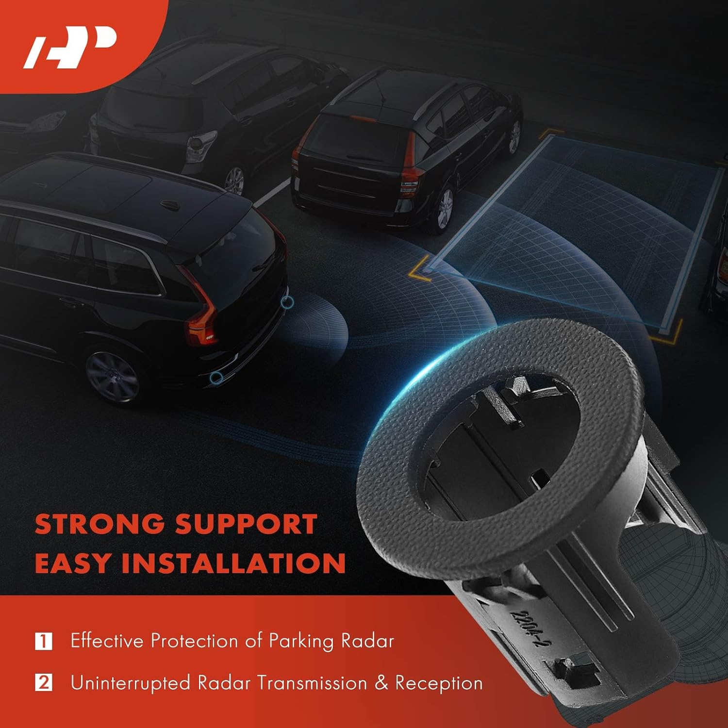 A-Premium Rear Inner Right Parking Assist Sensor Retainer Bezels Compatible with Ford Models - F-250/F-350/F-450 Super Duty, 2015 2016
