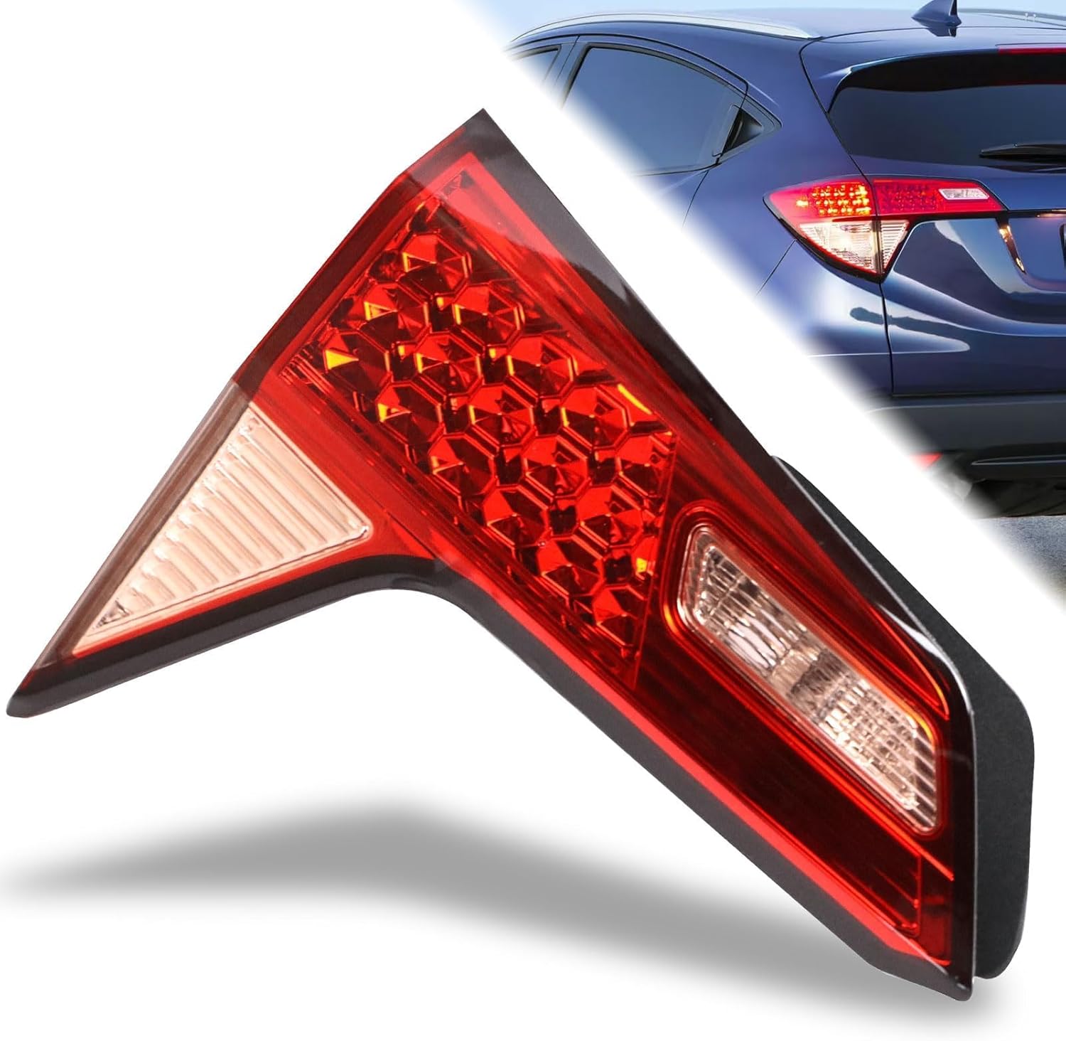 Tail Light Compatible With 2016 2017 2018 Honda HR-V HRV Inner Left Driver Side Replace:34155-T7S-A01