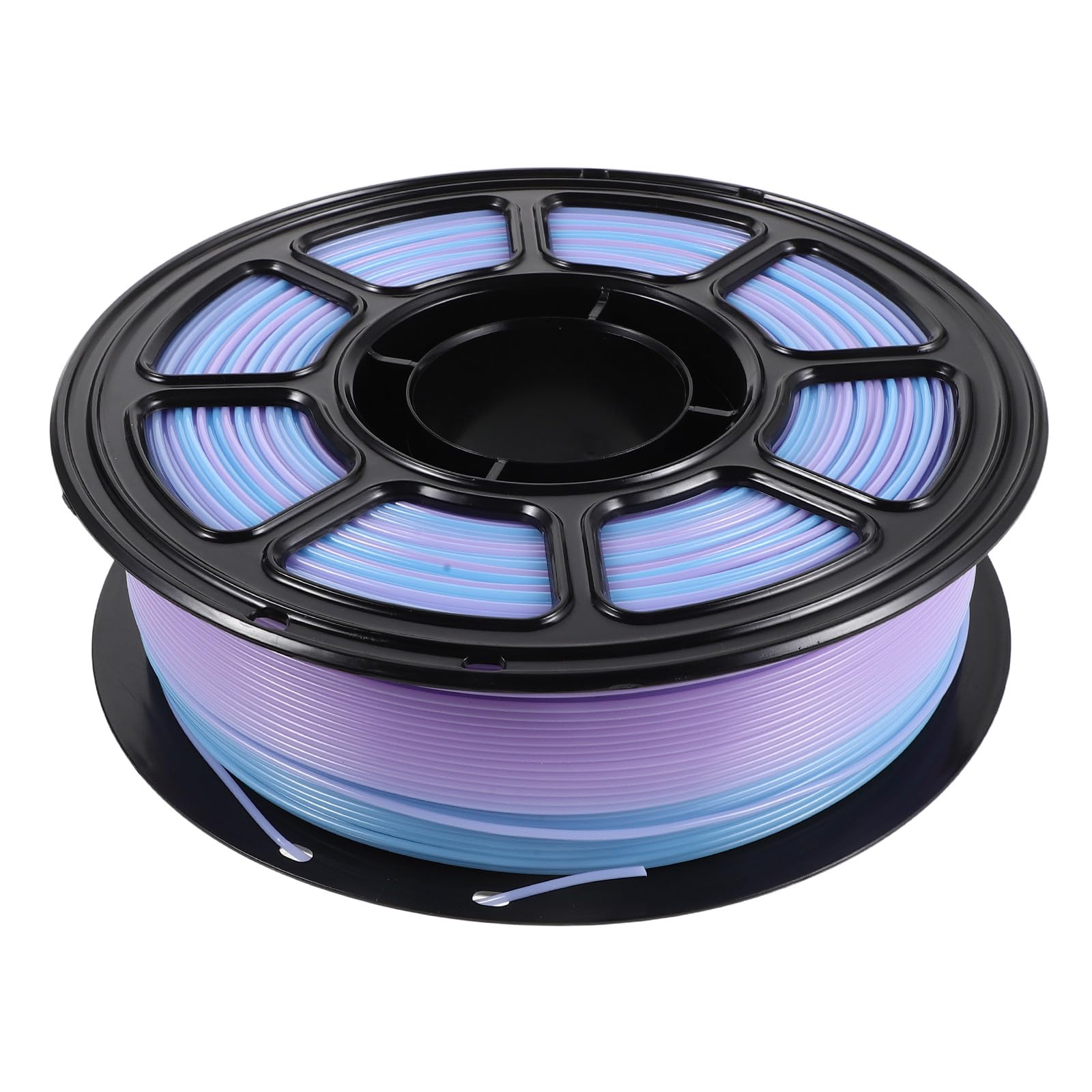 Healeved 1 Rolle zweifarbiges PETG-Filament (Himmelblau/Rosa), 1,75 mm ± 0,02 mm, Hochgeschwindigkeits-3D-Druckerfilament, glänzendes PETG, 1 kg (2,2 lbs) Spule für Kunst, Handwerk und DIY-Projekte