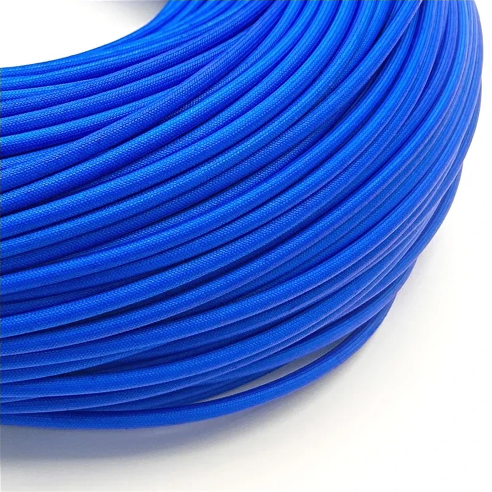 Manguito de Alambre Trenzado de Fibra de Vidrio Resistente al Fuego for aislar Cables y tuberías.(Black,10mm,10M)