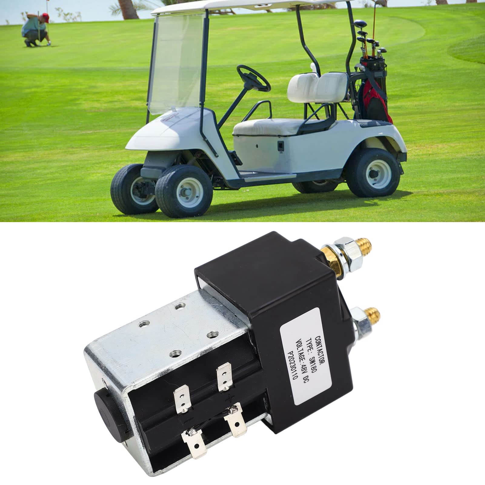 DC contactor solenoide 48V 200Amp, interruptor de contacto principal universal SW180 para carro de golf camión carretilla elevadora