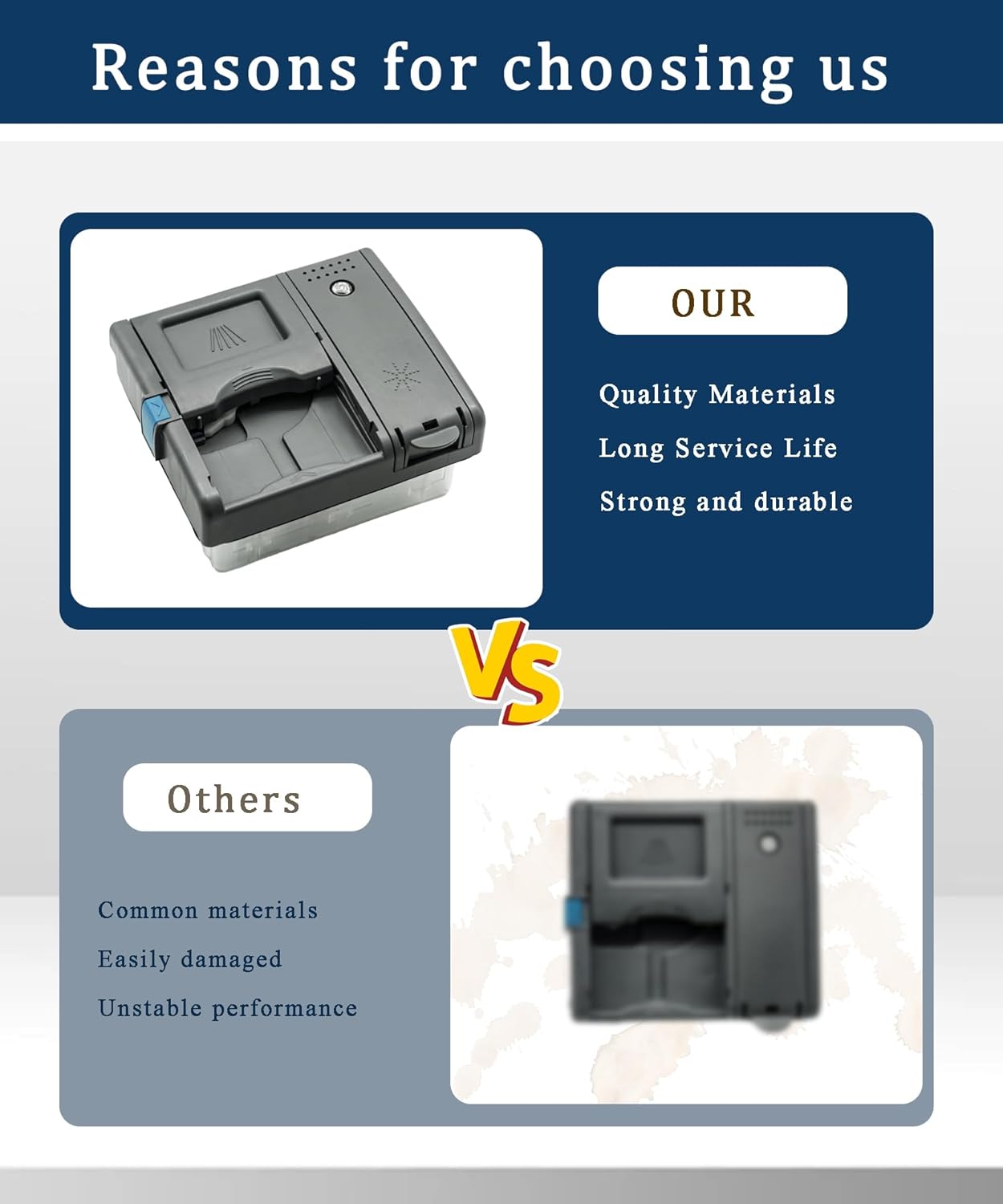 DD81-02202A Dishwasher Rinse-Aid Dispenser Parts,DD81-02628A Fits for Samsung Dishwasher Detergent & Rinse Aid Dispenser Replacement for DW80M2020US,DW80R2031US,DW80N3030US/UW/UB