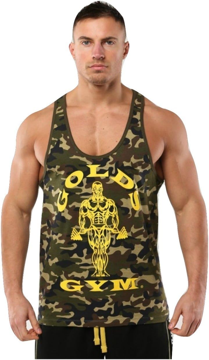 Gold's Gym Mens Tank Top … (X-Large, Green Camo)