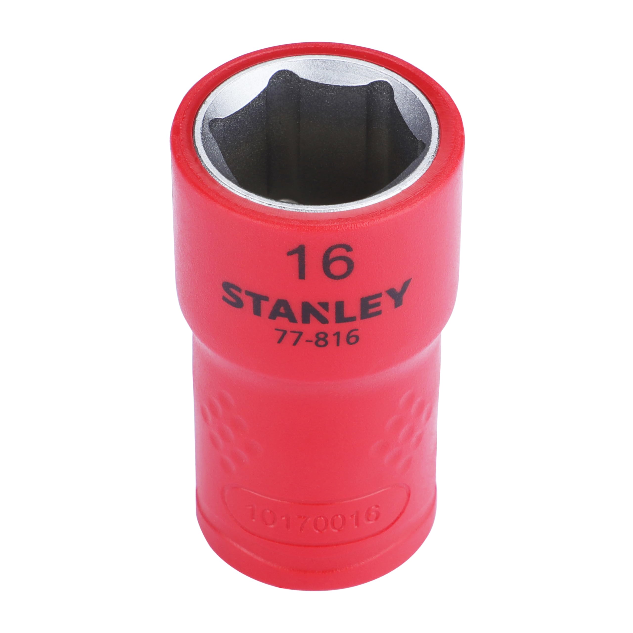 STANLEY STMT77816-23B 3/8" VDE Insulated Metric Socket 16mm, Ideal For Repair Of Electric Vehicles, Red-image-6