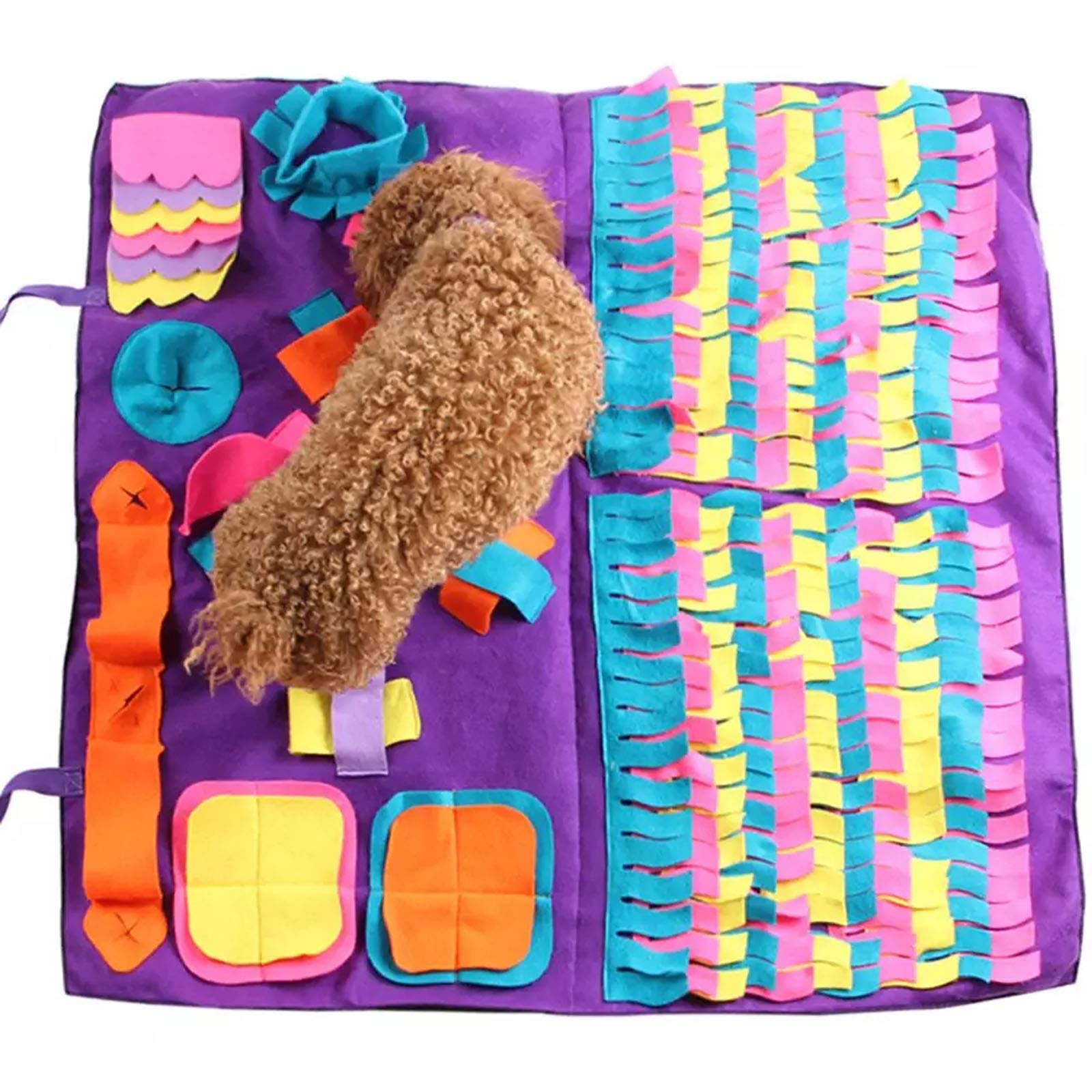 Tapis snuffle pour chien et jouet puzzle interactif anti-ennui pour le flair