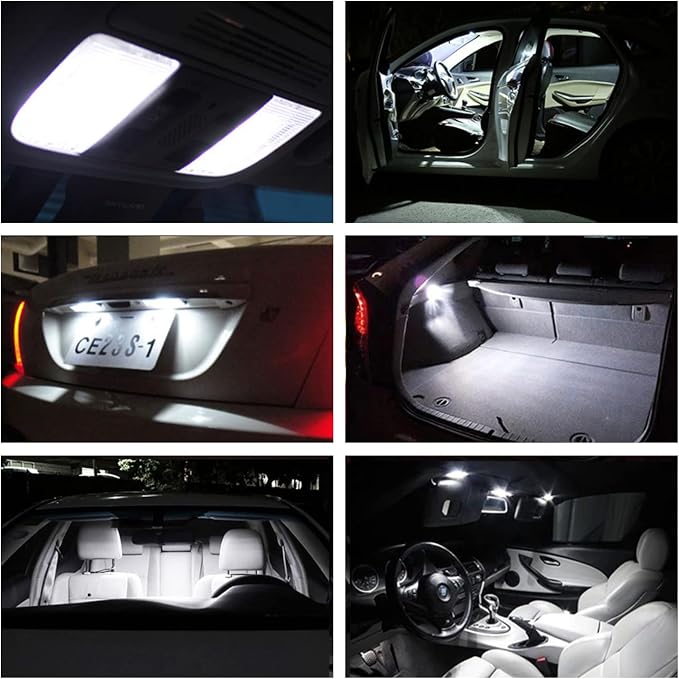 Kit 12 luces LED interior 6000K Nissan Pathfinder 2013-2021 miniatura 2