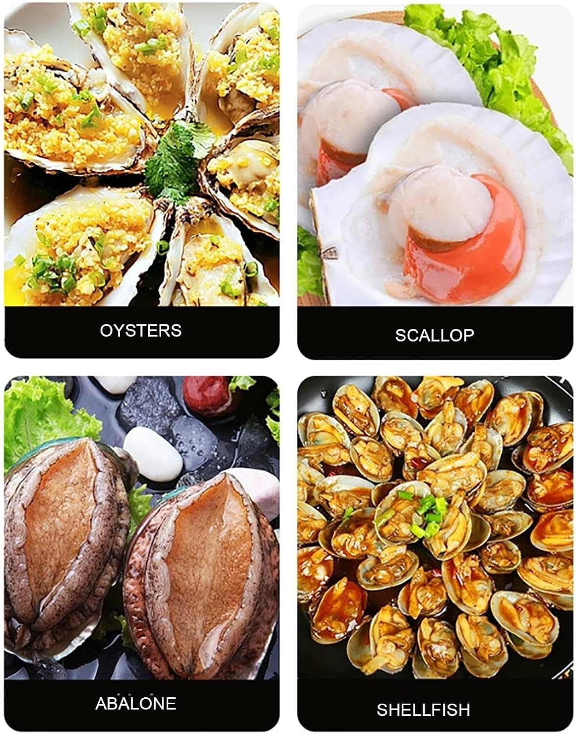 Shellfish shucking tool, pneumatic stainless steel oyster knife, frequency: 1000 times/min, stroke: 16 mm, commercial assembly line oyster knife, hotel family buffet seafood tool