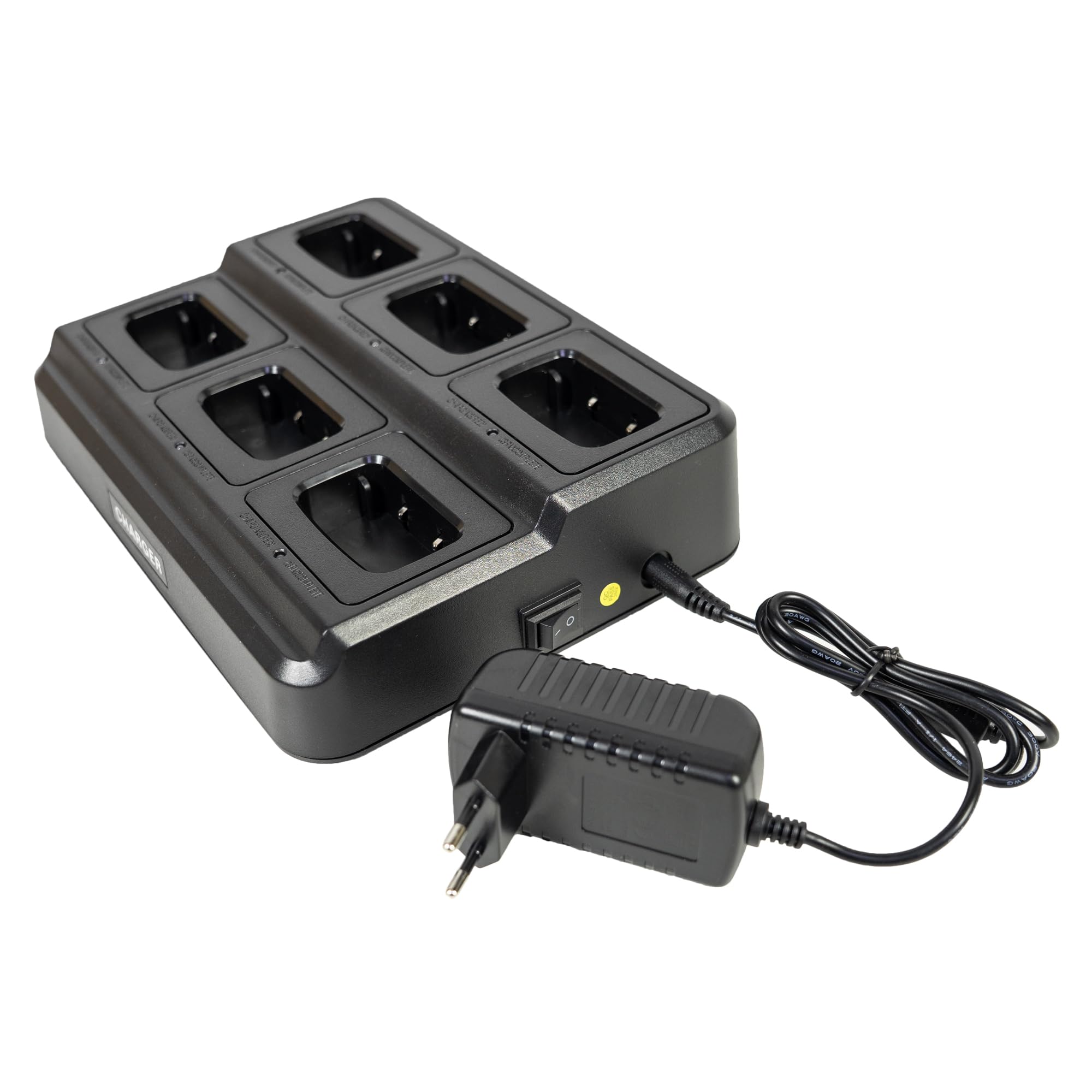 Cargador múltiple PNI WCR406 para Carga simultánea de 6 Estaciones de Radio PNI PMR R40 Pro