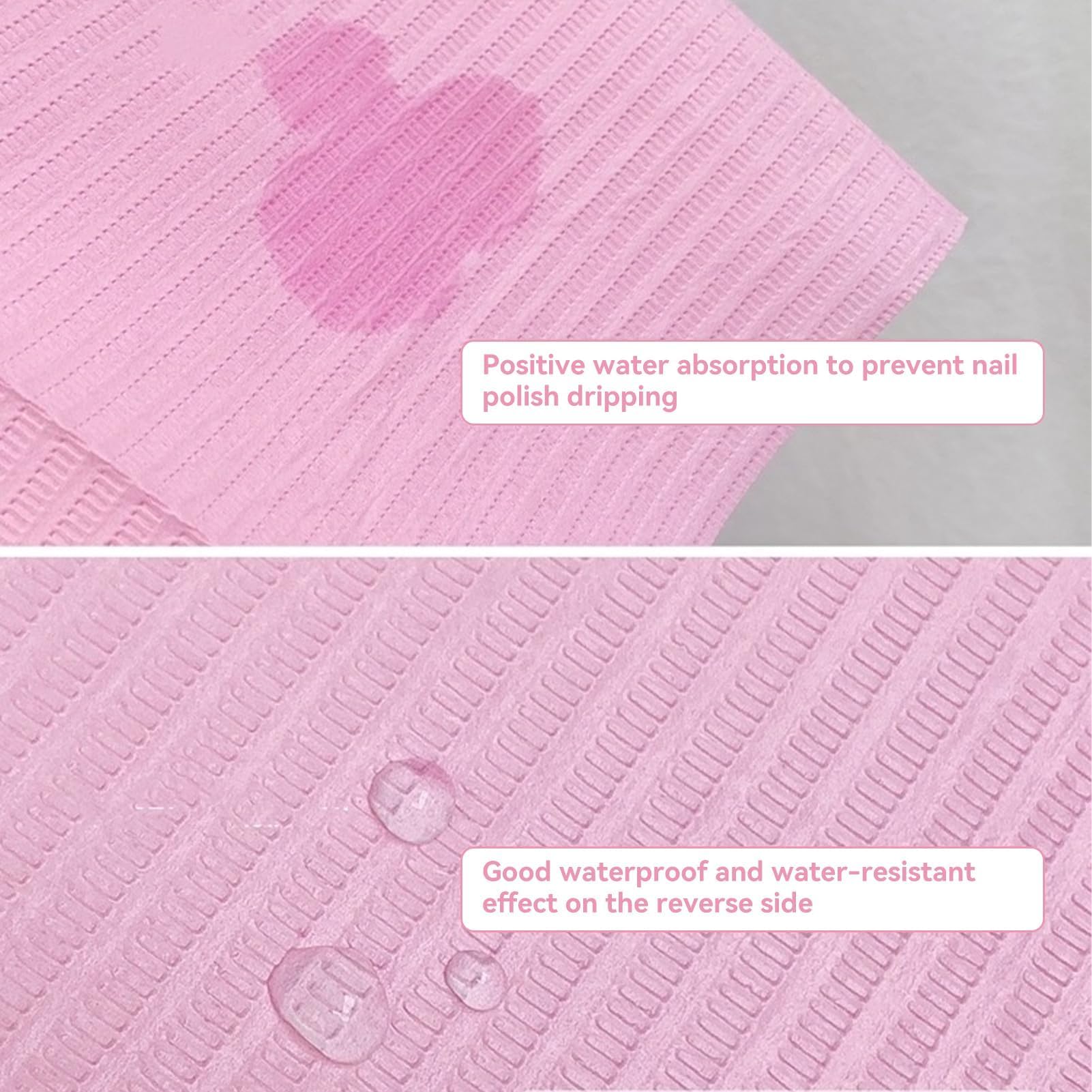Tapete para Decoración de Uñas, Toallas de Mesa de Arte para Puntas de Uñas Prueba de Agua de 125 Uds., Papel de Arte para Puntas de Uñas Tapete de Mesa Plegable Uñas para Salón Uñas, Salón Belleza